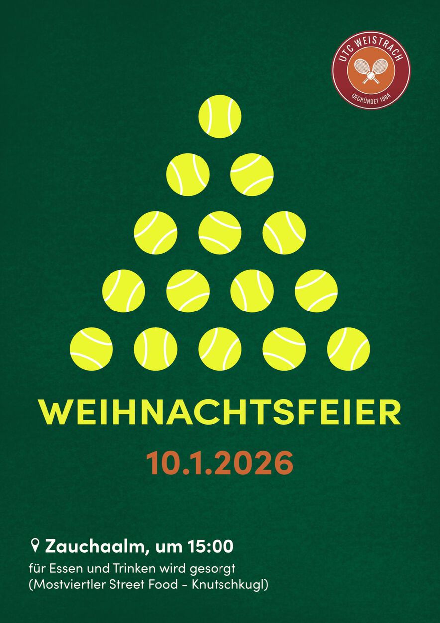 UTC Weistrach Weihnachtsfeier